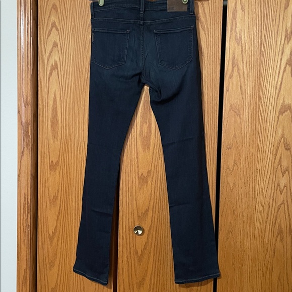 PAIGE Women's Dark Blue Straight Jeans - Picture 6 of 14